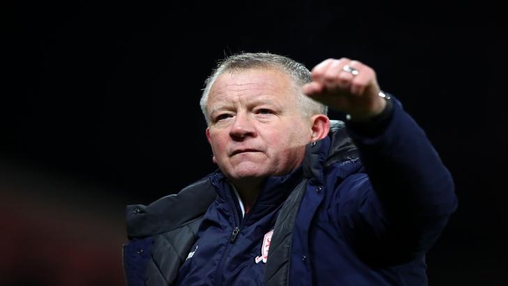 Middlesbrough boss Chris Wilder 